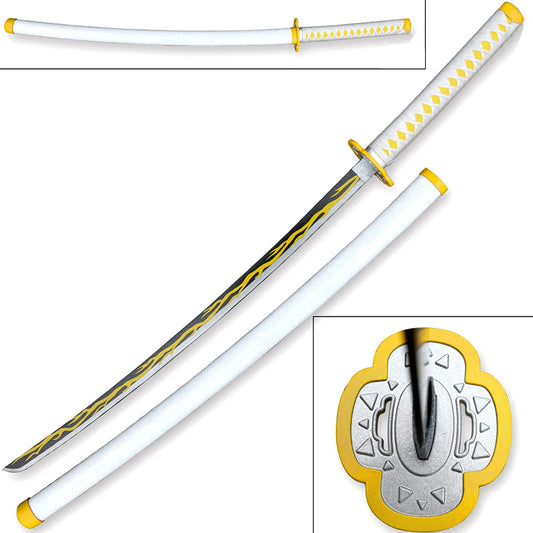 Art of Thunder Yellow Nichirin Katana Kimetsu No Yaiba Agatsuma Zenitsu Sword