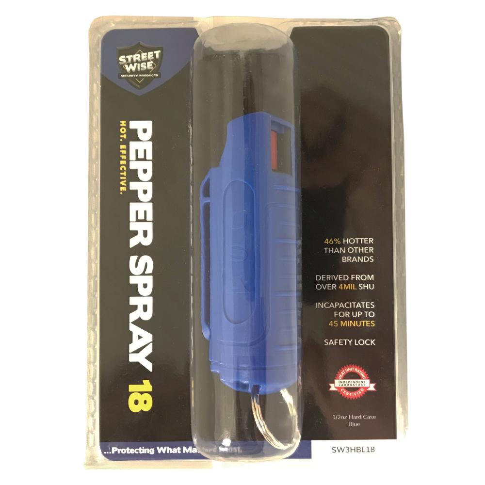 Streetwise 18 Stream Pepper Spray 0.5 oz Hard-case