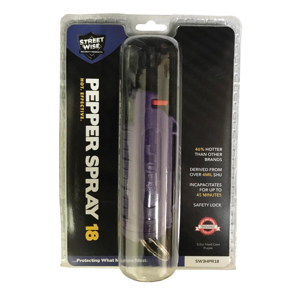 Streetwise 18 Stream Pepper Spray 0.5 oz Hard-case