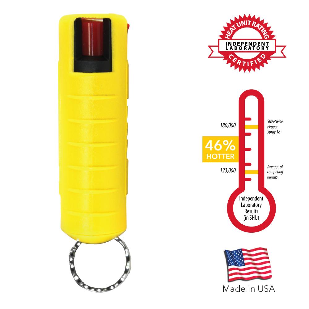 Streetwise 18 Stream Pepper Spray 0.5 oz Hard-case
