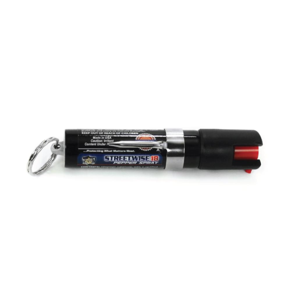 Streetwise 18 Stream Pepper Spray 0.75 oz Keyring & Clip