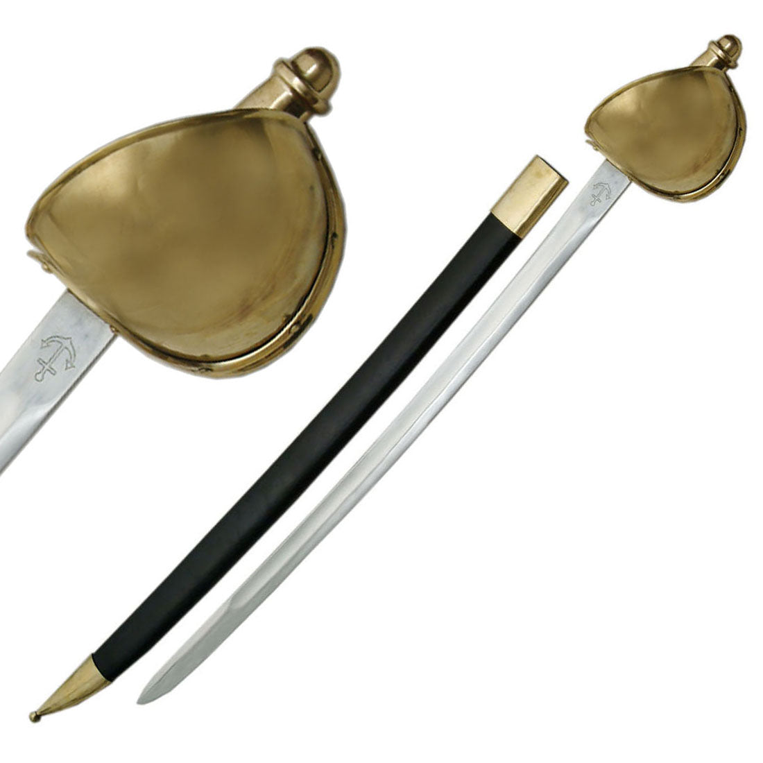 Civil War U.S 1860 Naval Cutlass Sword Reproduction - TOPHATTER'S ARMORY DEALS