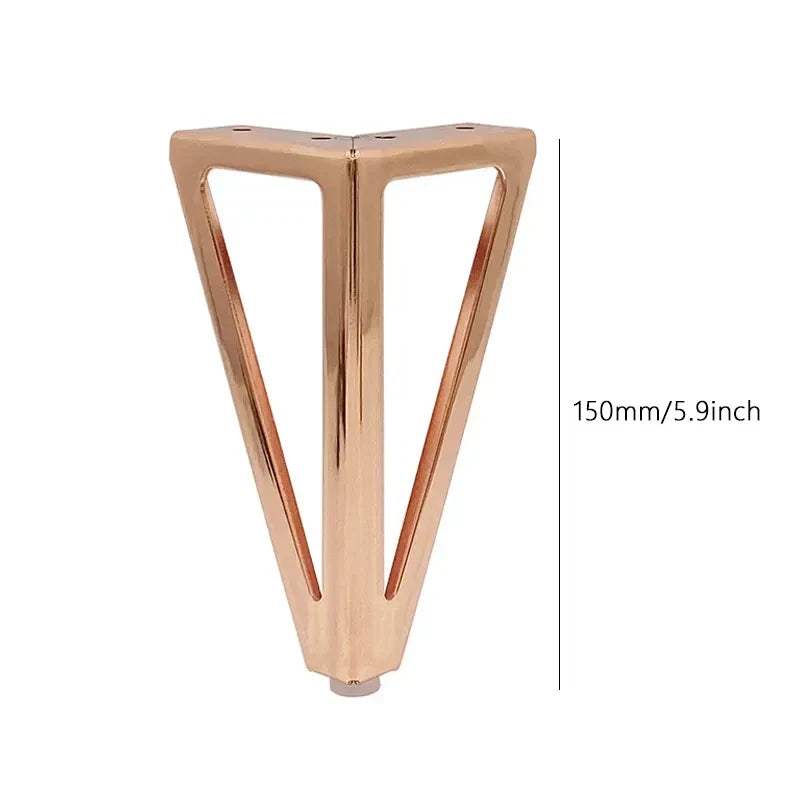 4pcs Height 15cm Legs for Furniture Metal Thickened Iron Sofa TV Cabinet Feet Bathroom Cabinet Bed Coffee Table Replacement Legs