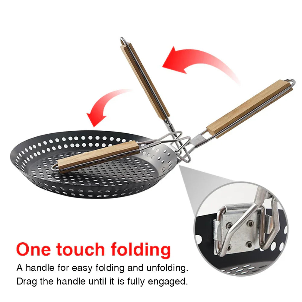 BBQ Frying Pan Pizza Portable