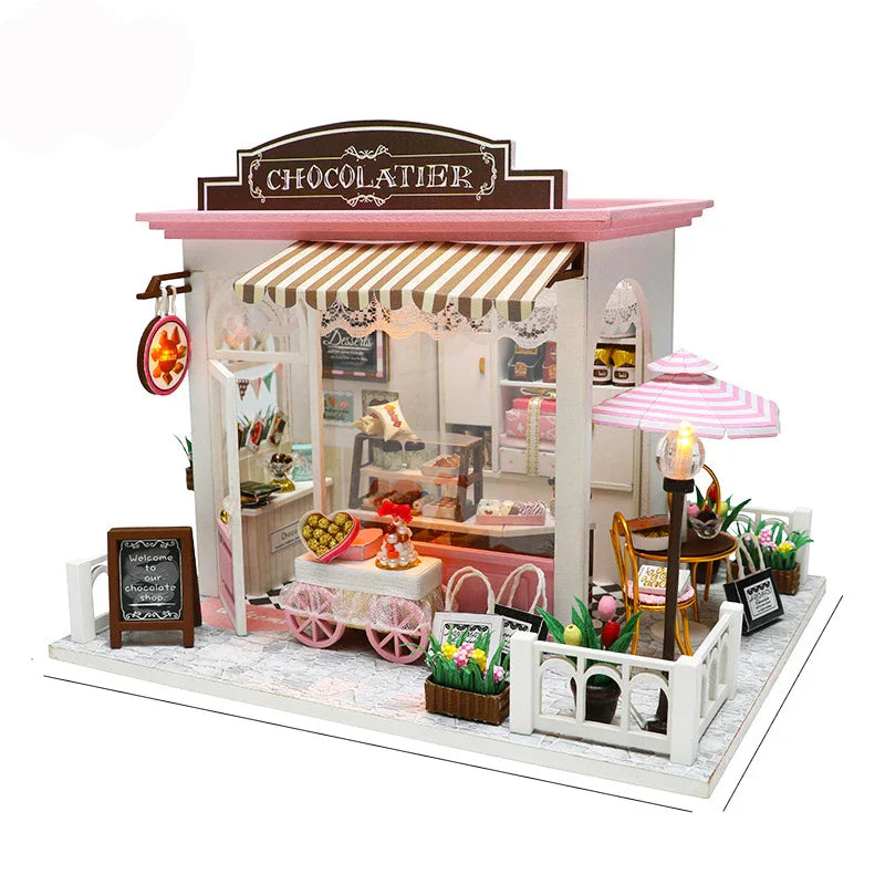 DIY 3D Shop Puzzle Mini House Assembly Kit