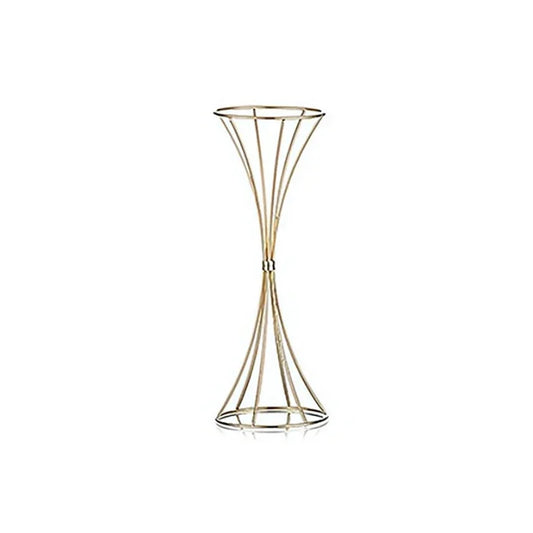 2-Pack Iron Flower Stand Vases Wedding Centerpiece Stands Gold