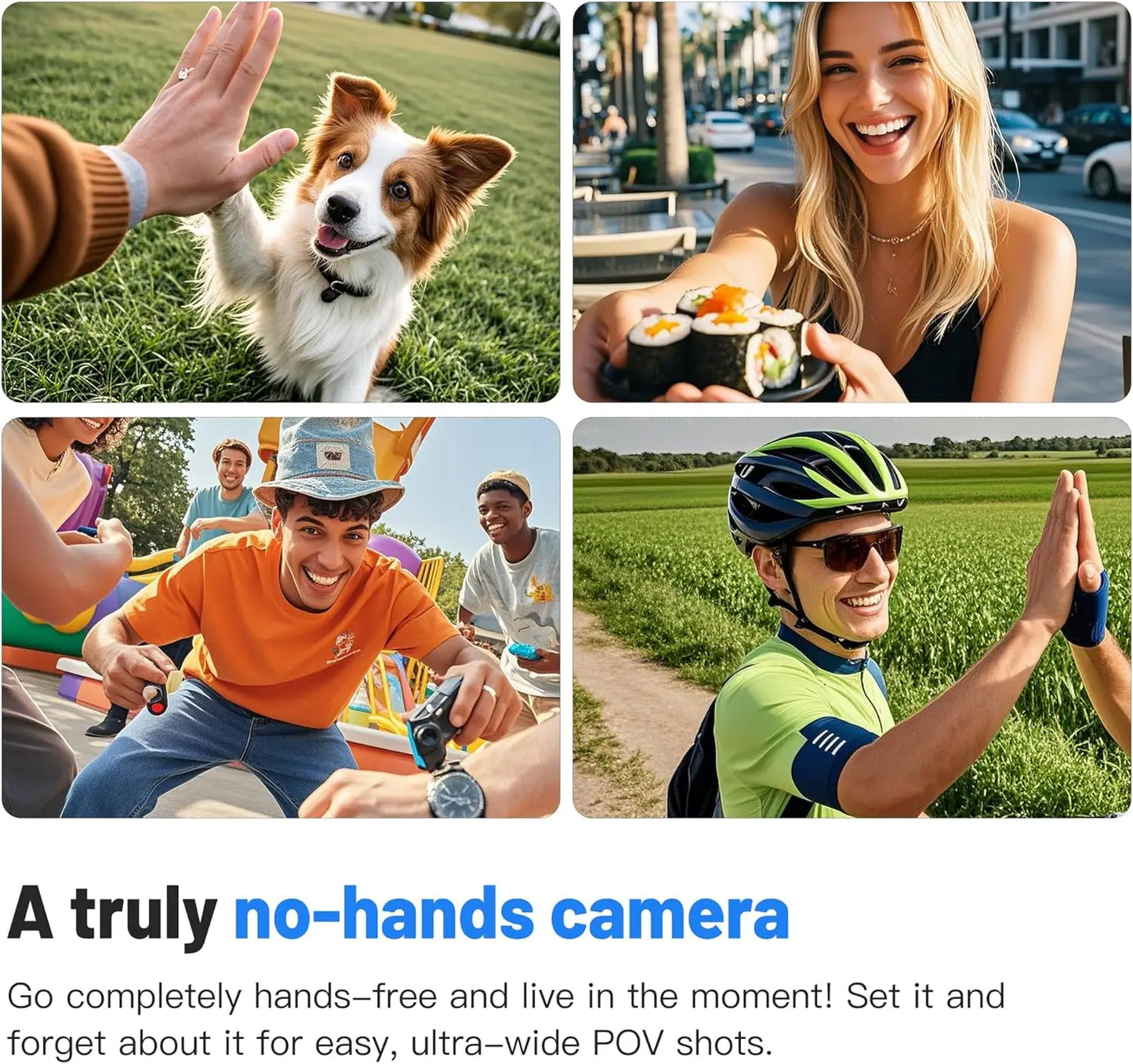 Thumb-Size WiFi Mini Camera  Action Cam with 32GB White