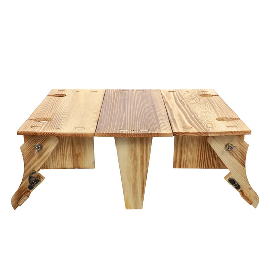 Folding Table Basket Wooden