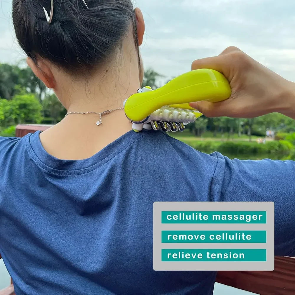 Cellulite Massager Fascia Release Tool Deep Tissue Trigger Point Rolle Yellow