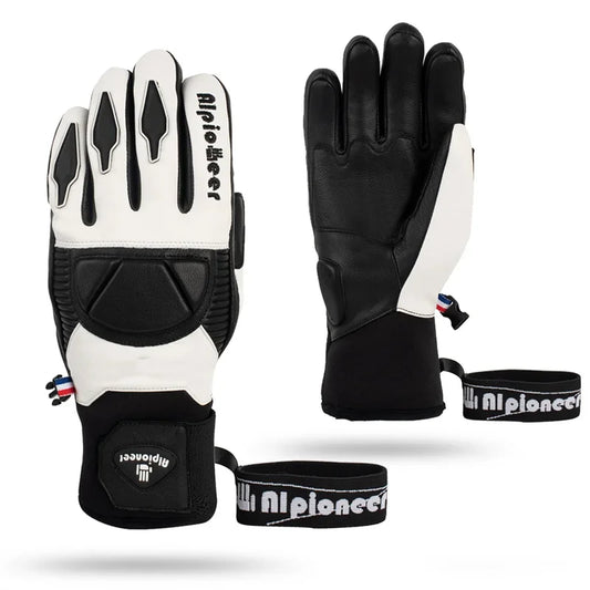 Professional Ski Gloves - Waterproof Goatskin Leather