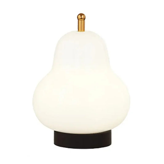 Elegant LED Cream Pear Table Lamp