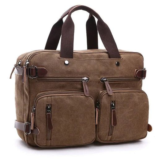Laptop Travel Shoulder Bag Briefcase (Brown)