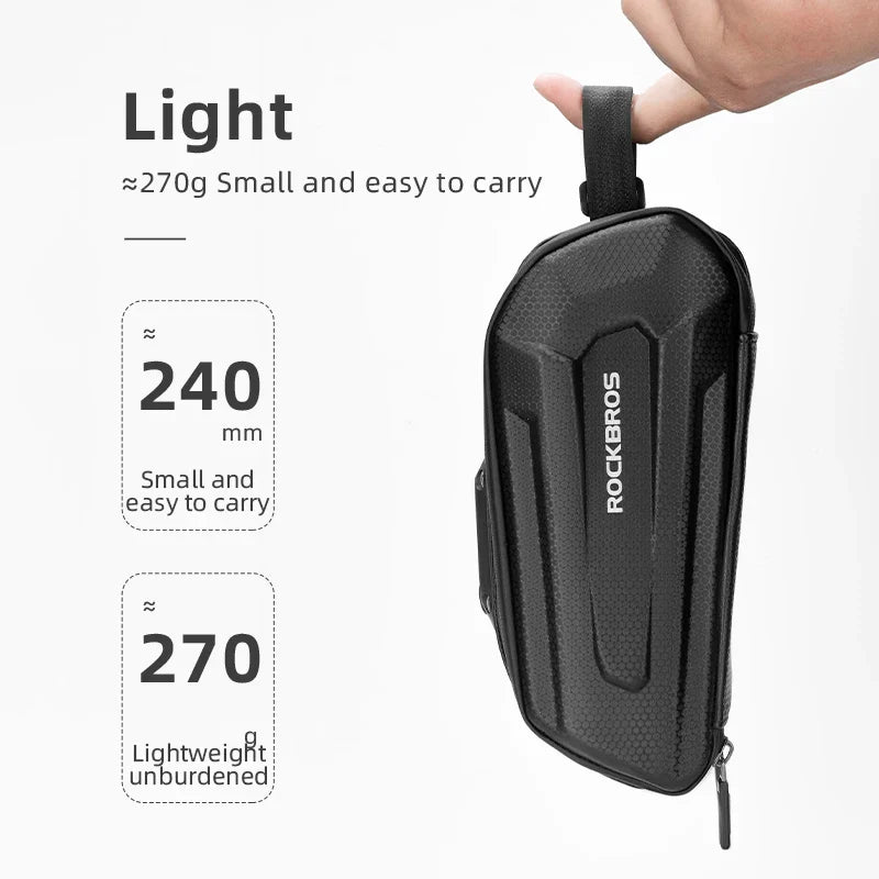 1.7L Waterproof Bicycle Rear Seatpost Bag Quick Release Black