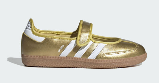 [IH6599] Women's adidas Samba Jane 'Gold Metallic White'
