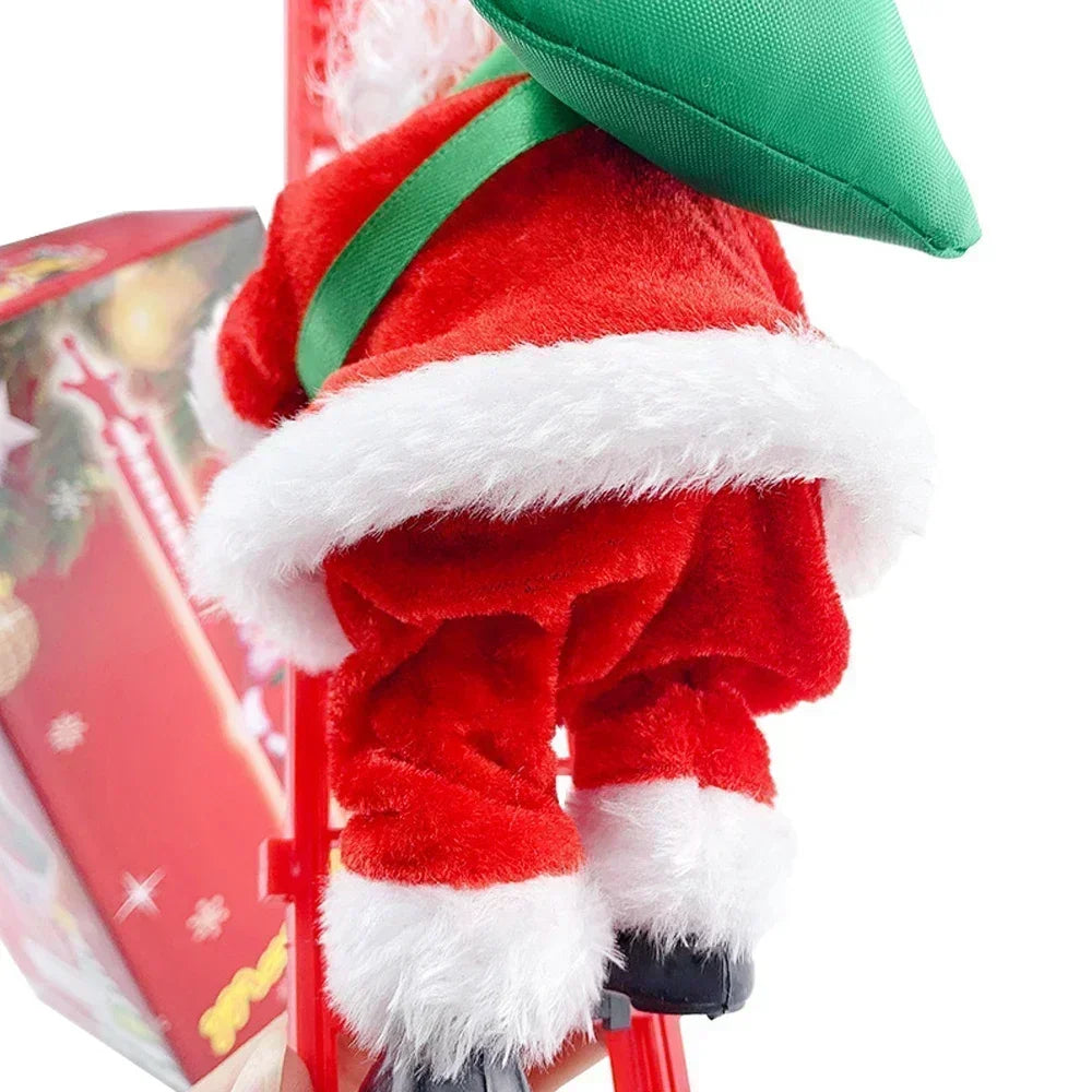 Santa Claus Climbing Ladder Christmas Decoration