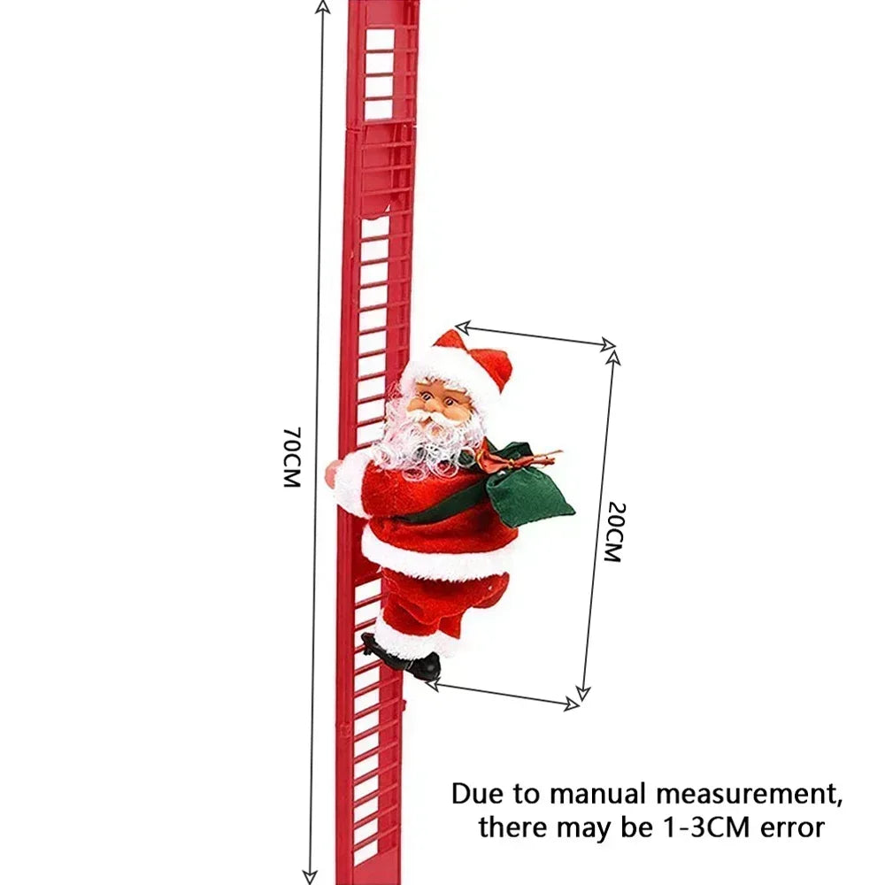 Santa Claus Climbing Ladder Christmas Decoration