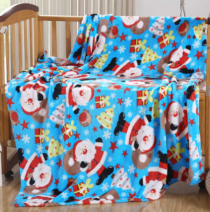 Christmas Blanket Cozy Festive Holiday Throw Blanket 50" x 60"