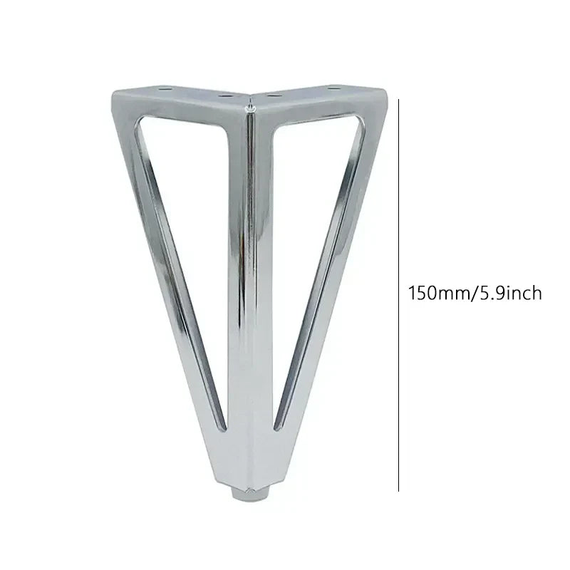 4pcs Height 15cm Legs for Furniture Metal Thickened Iron Sofa TV Cabinet Feet Bathroom Cabinet Bed Coffee Table Replacement Legs