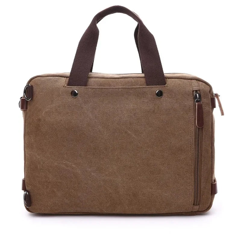 Laptop Travel Shoulder Bag Briefcase (Brown)