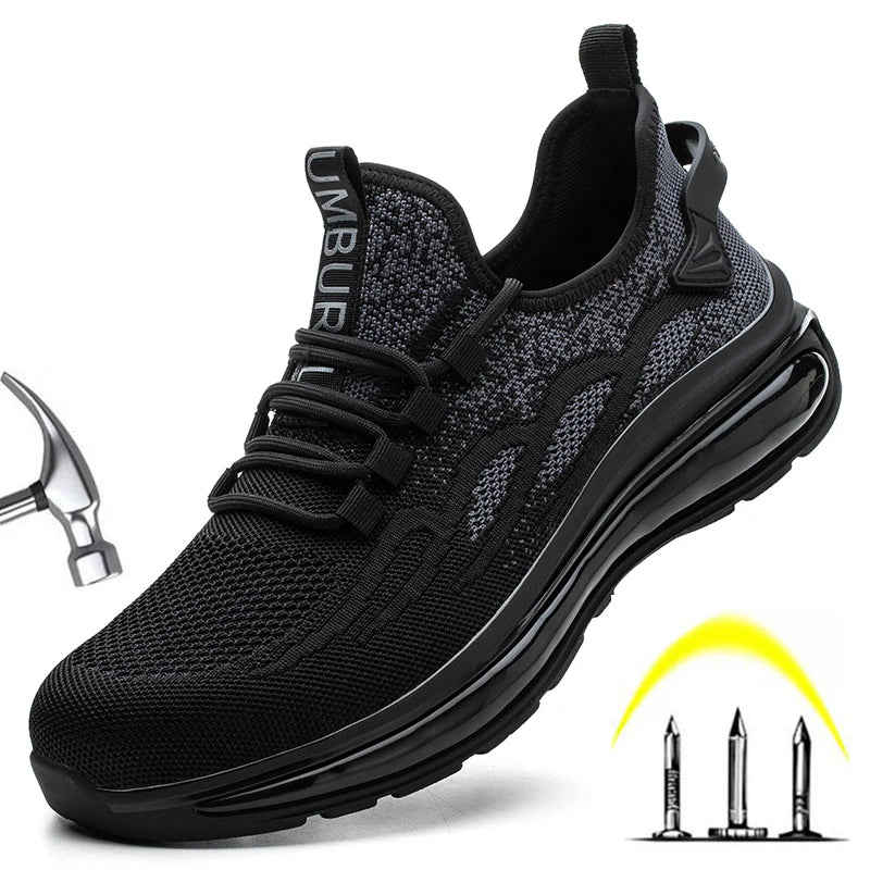 Safety Toe Work Shoes for Men Women (grey)