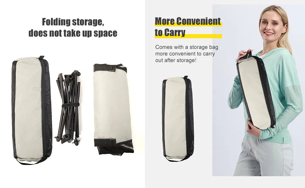 Portable Camping Chair - Lightweight Aluminum Alloy with Headrest