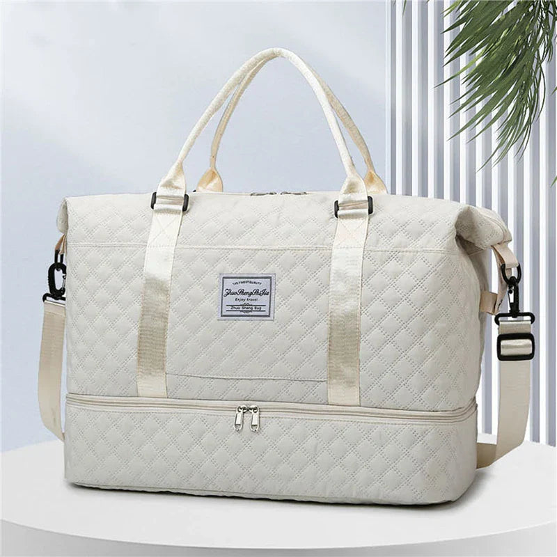 Travel Duffel Bag with Shoe Compartment