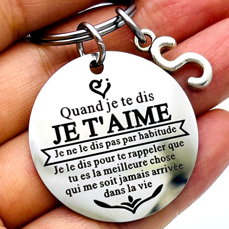 Anniversary Keychain for Wife Husband Couple Valentines Day Christmas Birthday Wedding Gifts for Boyfriend Girlfriend