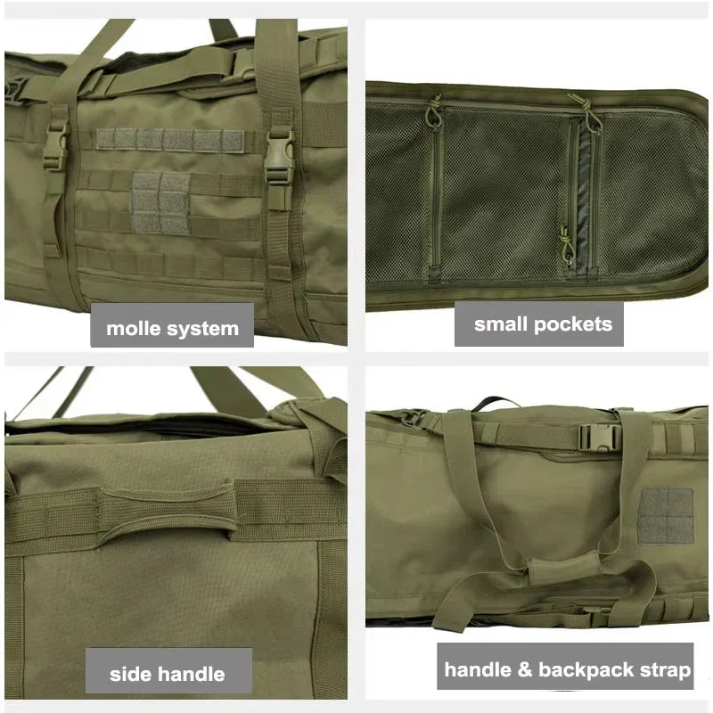 106L Tactical Duffel Bag Large Capacity Travel Backpack Green