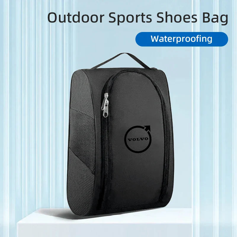 Car Sneakers Storage Bag–Dustproof Travel Shoe Pouch Black
