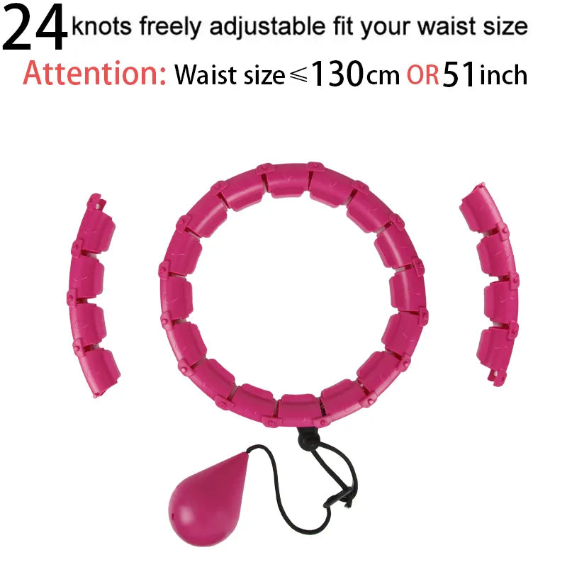 Adjustable Sport Hoops Set - Waist Exercise & Detachable