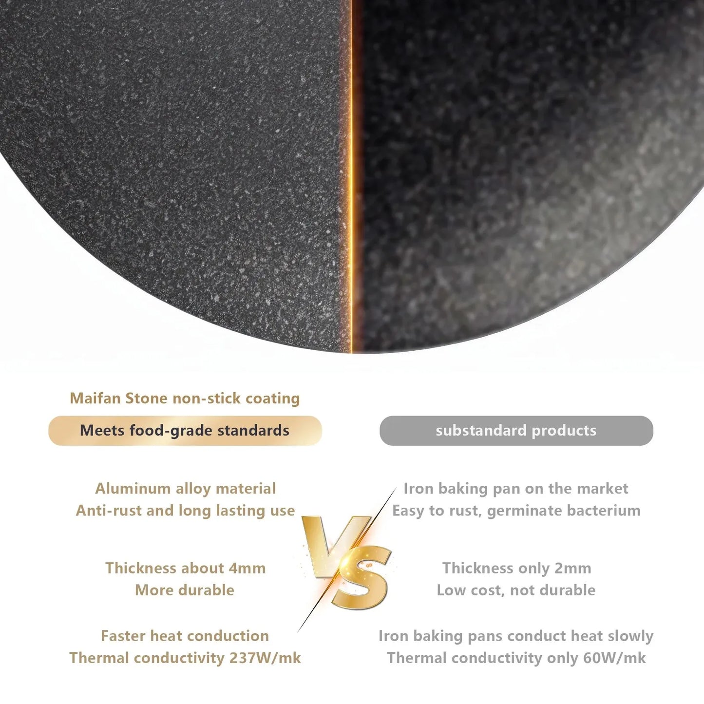 Outdoor BBQ Grill Pan Non-Stick Black