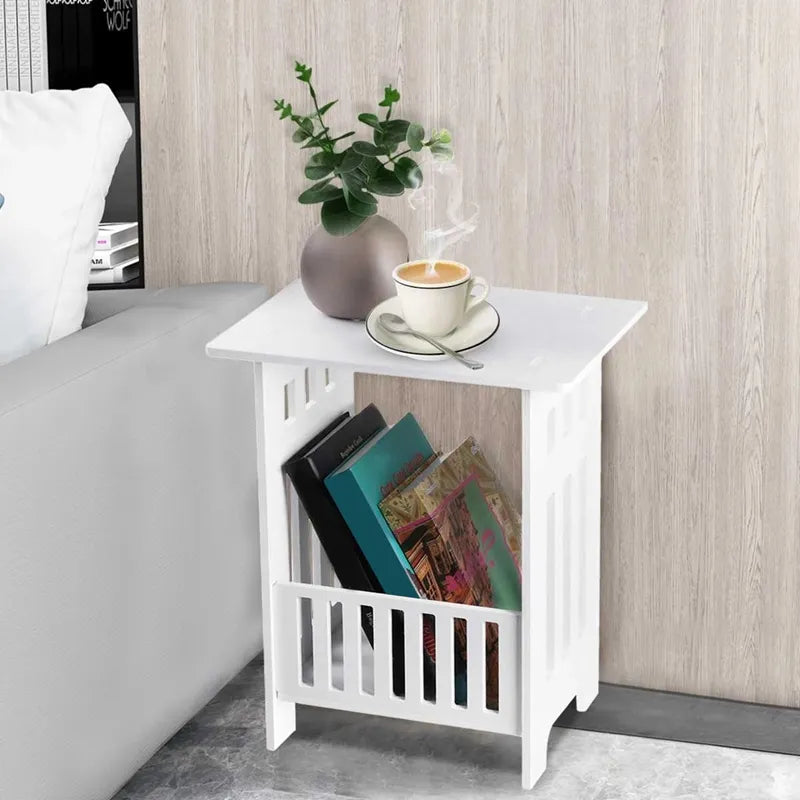Compact and Chic: Nordic Modern Mini Bedside Table with Storage