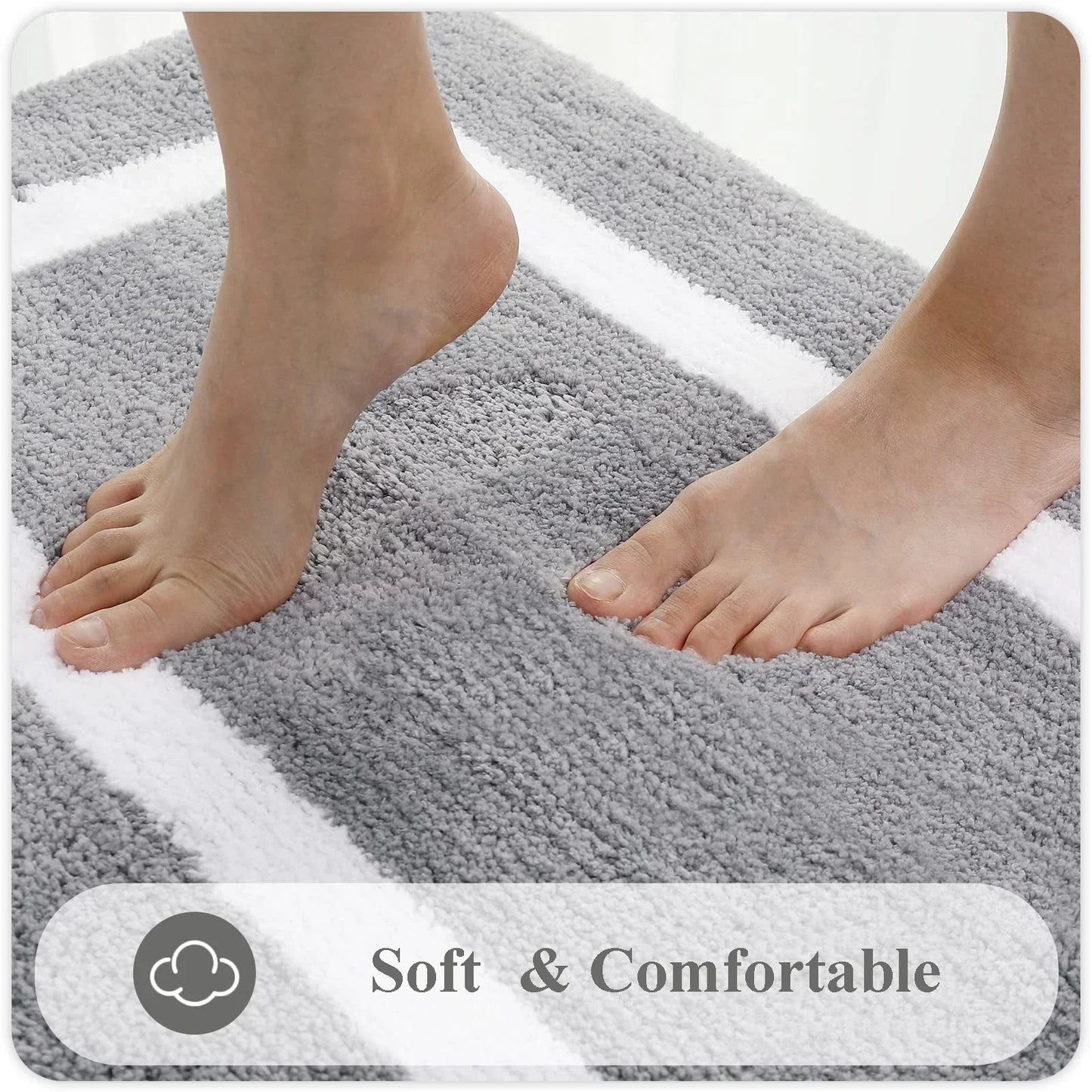Luxurious Comfort: Olanly Absorbent Bath Mat for Stylish and Cozy Home Decor