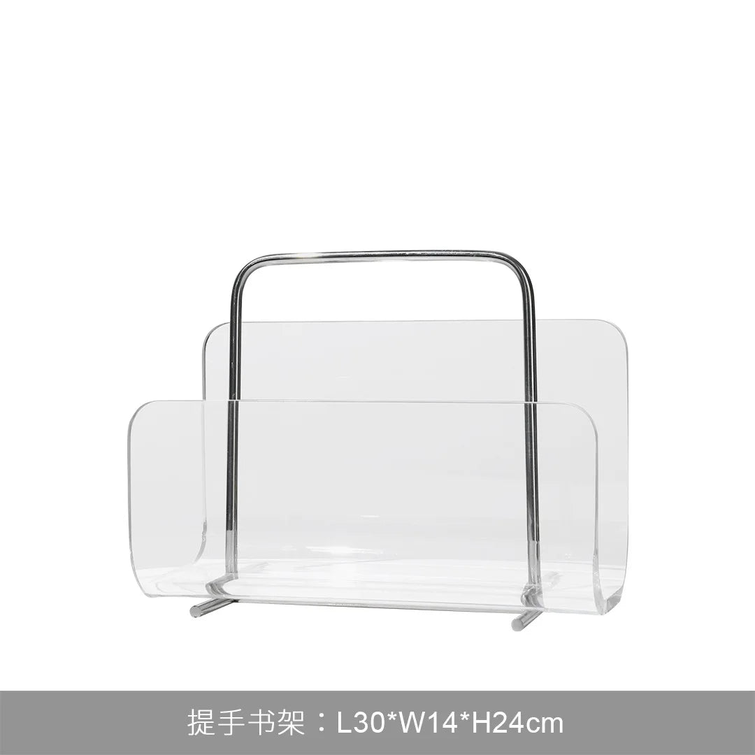 Joylove Modern Metal Acrylic Bookshelf