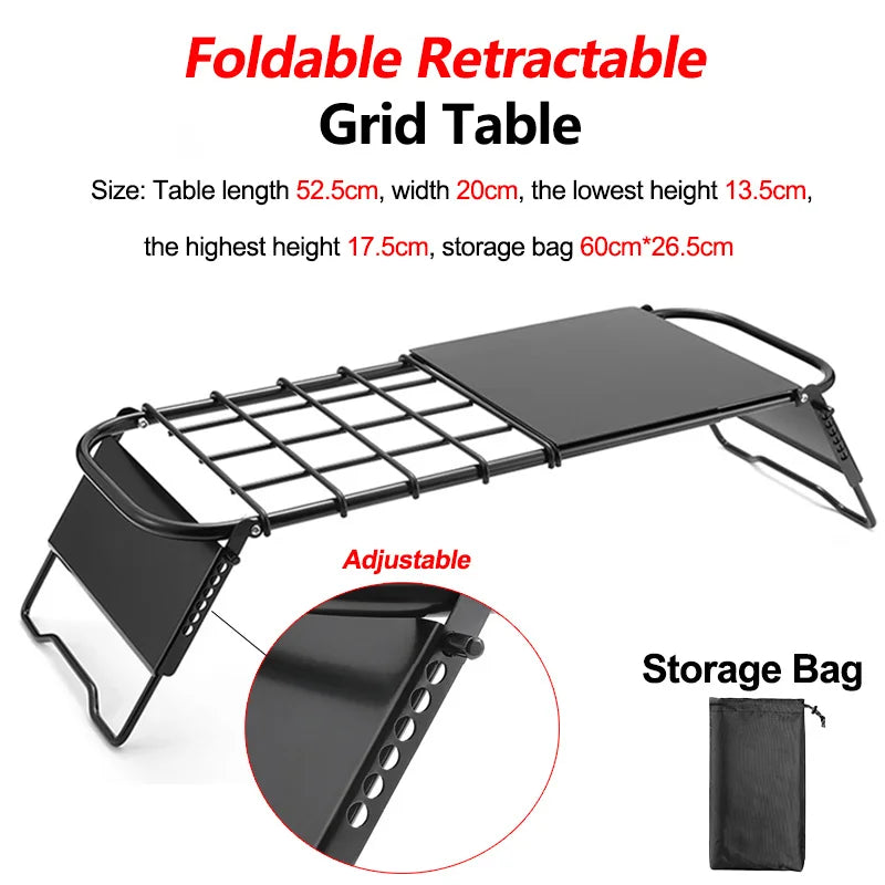 Multifunctional Folding Campfire Grill for Outdoor Cooking