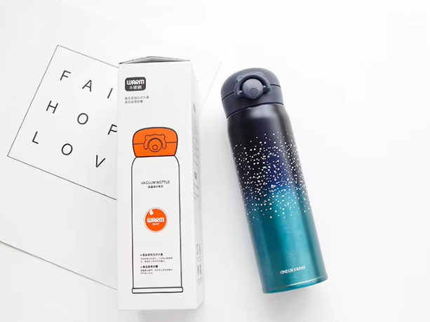 Portable Stainless Steel Gradient Thermos Mug