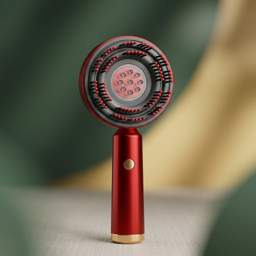 Relaxing Electric Scalp Massager Comb for Daily Self-Care Ritual