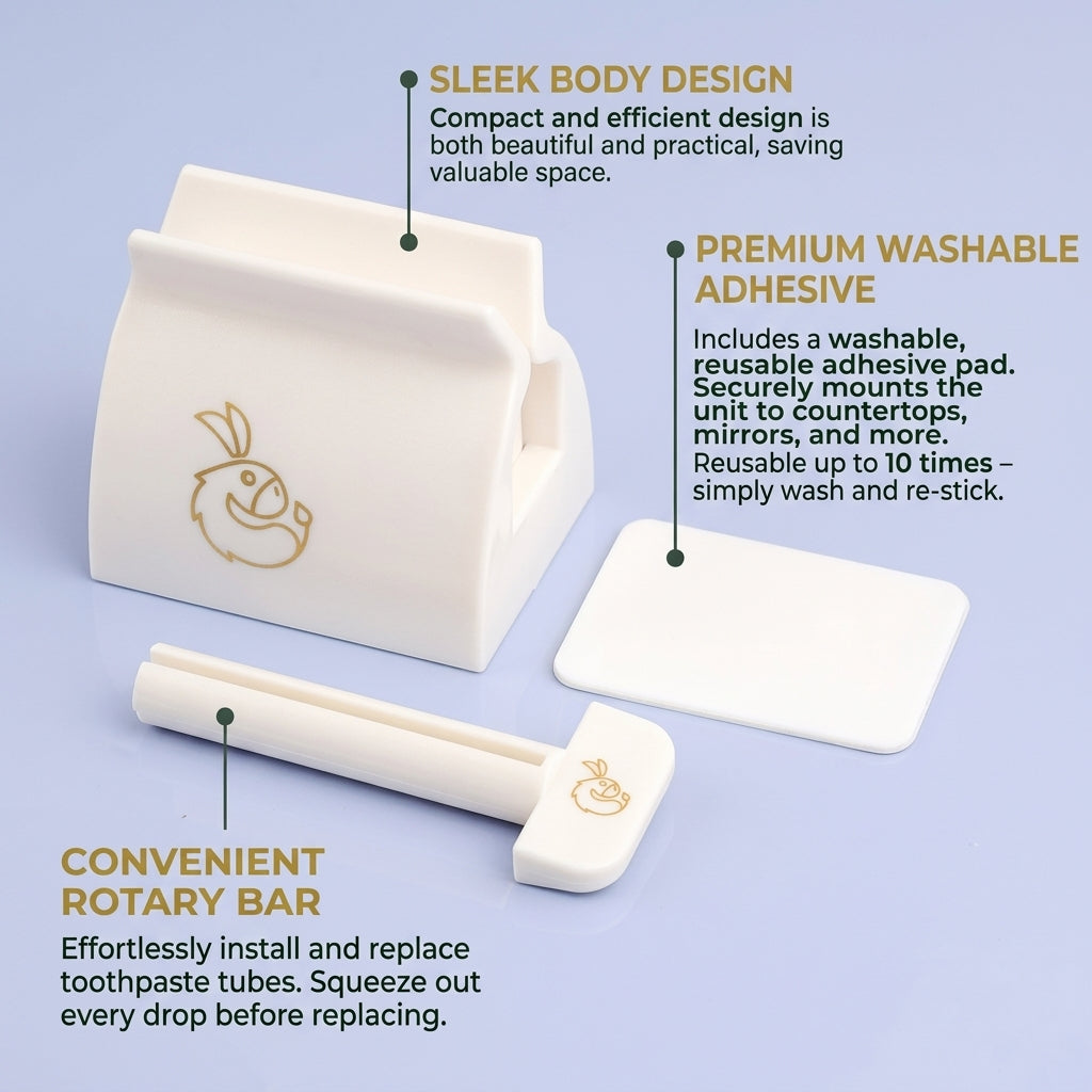 Neat and Tidy Tube Squeezer Roller – Declutter Your Bathroom Counter
