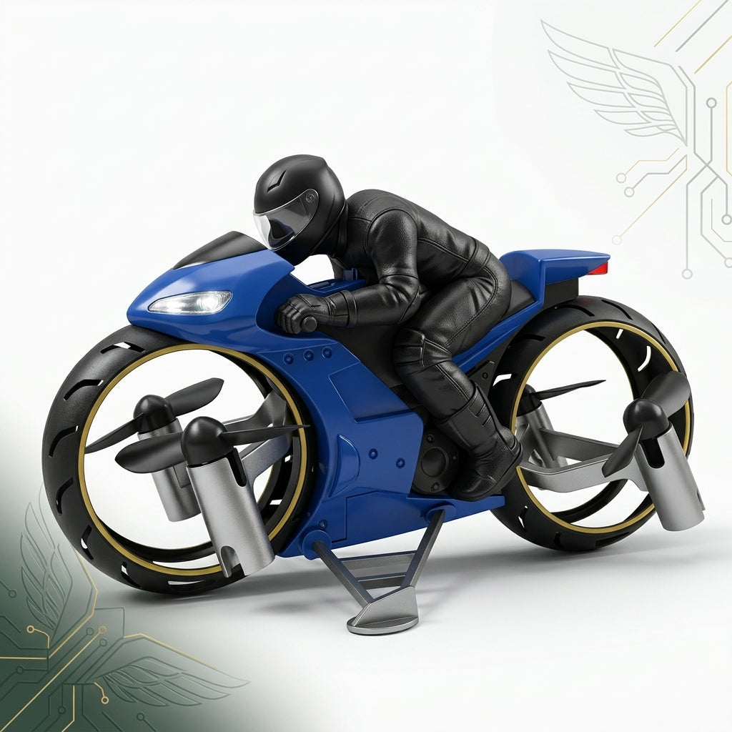 Remote Control Flying Motorcycle Toy - Land and Air Dual Mode for Kids