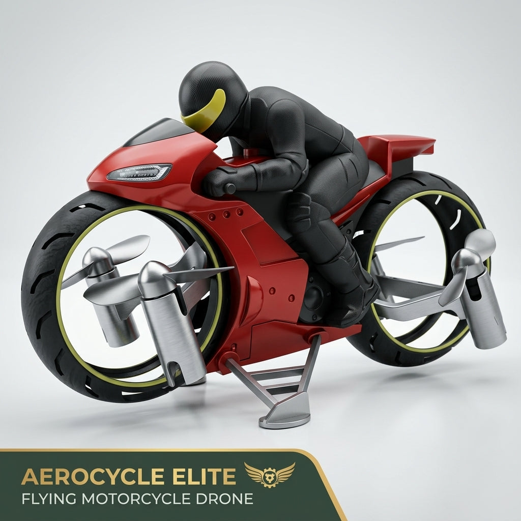 Flying Motorcycle RC Toy - Unleash Adventure with Dual Air and Land Play