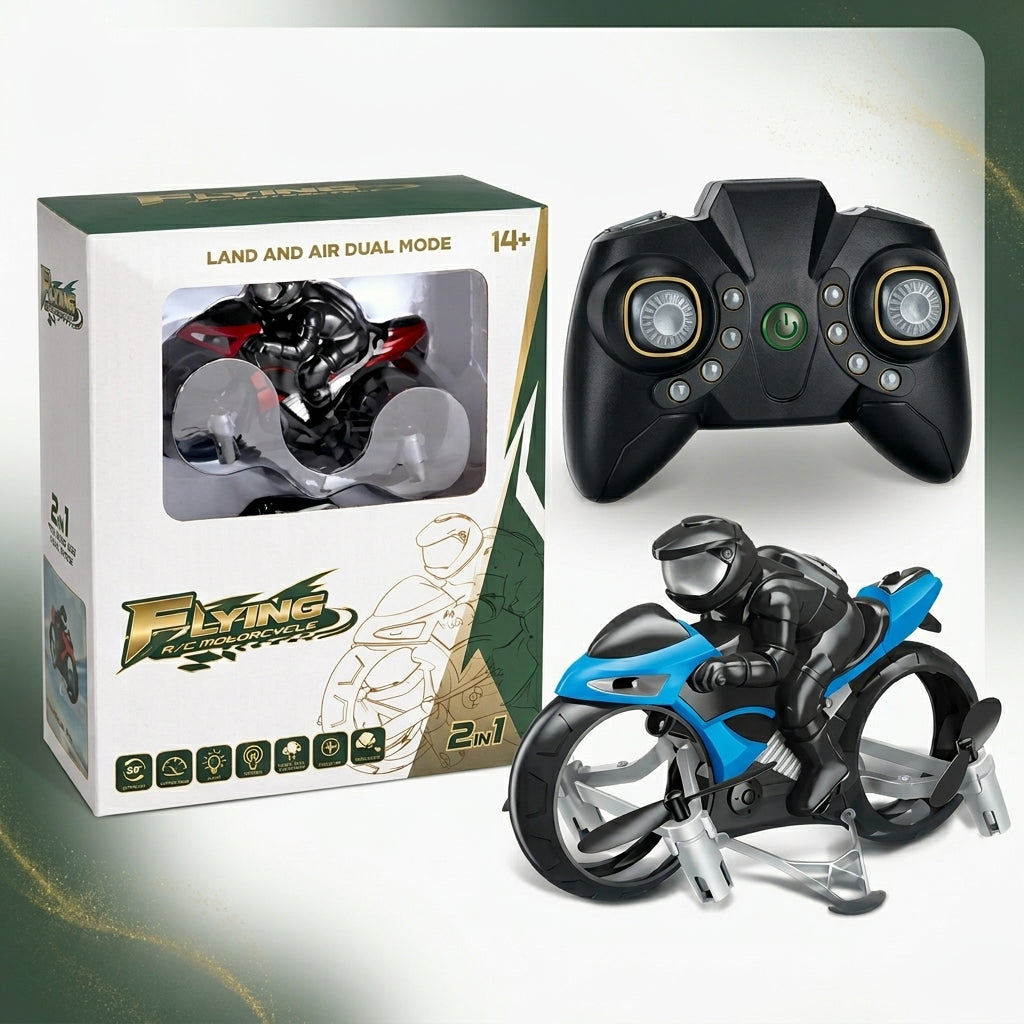 Kids Flying Motorcycle Toy - The Ultimate Surprise Gift That Drives and Flies