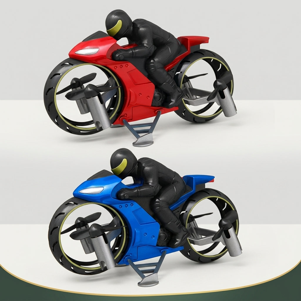 Remote Control Flying Motorcycle Toy - Land and Air Dual Mode for Kids