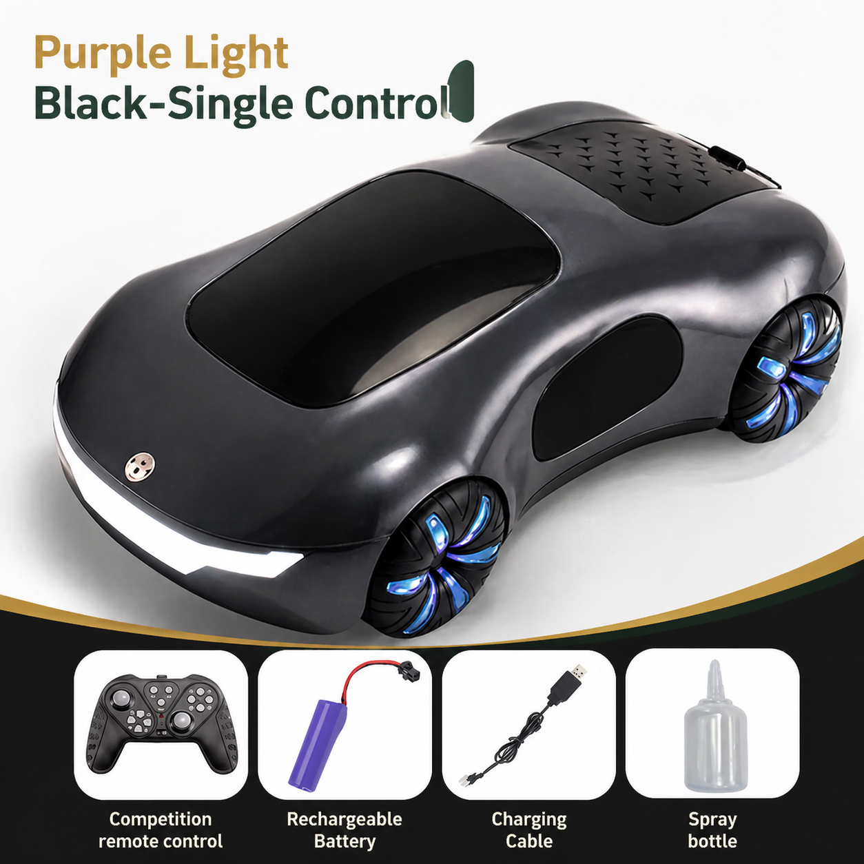 Four-Wheel Drive Gesture Control Stunt Car with Drift and Spray