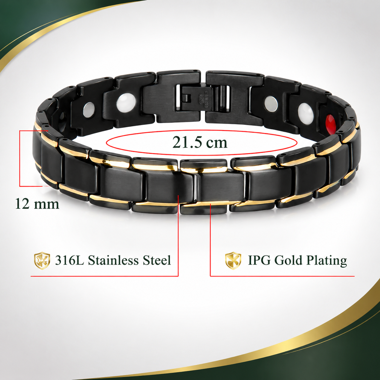 Magnetic Titanium Steel Bracelet for Wrist Comfort and Daily Relief