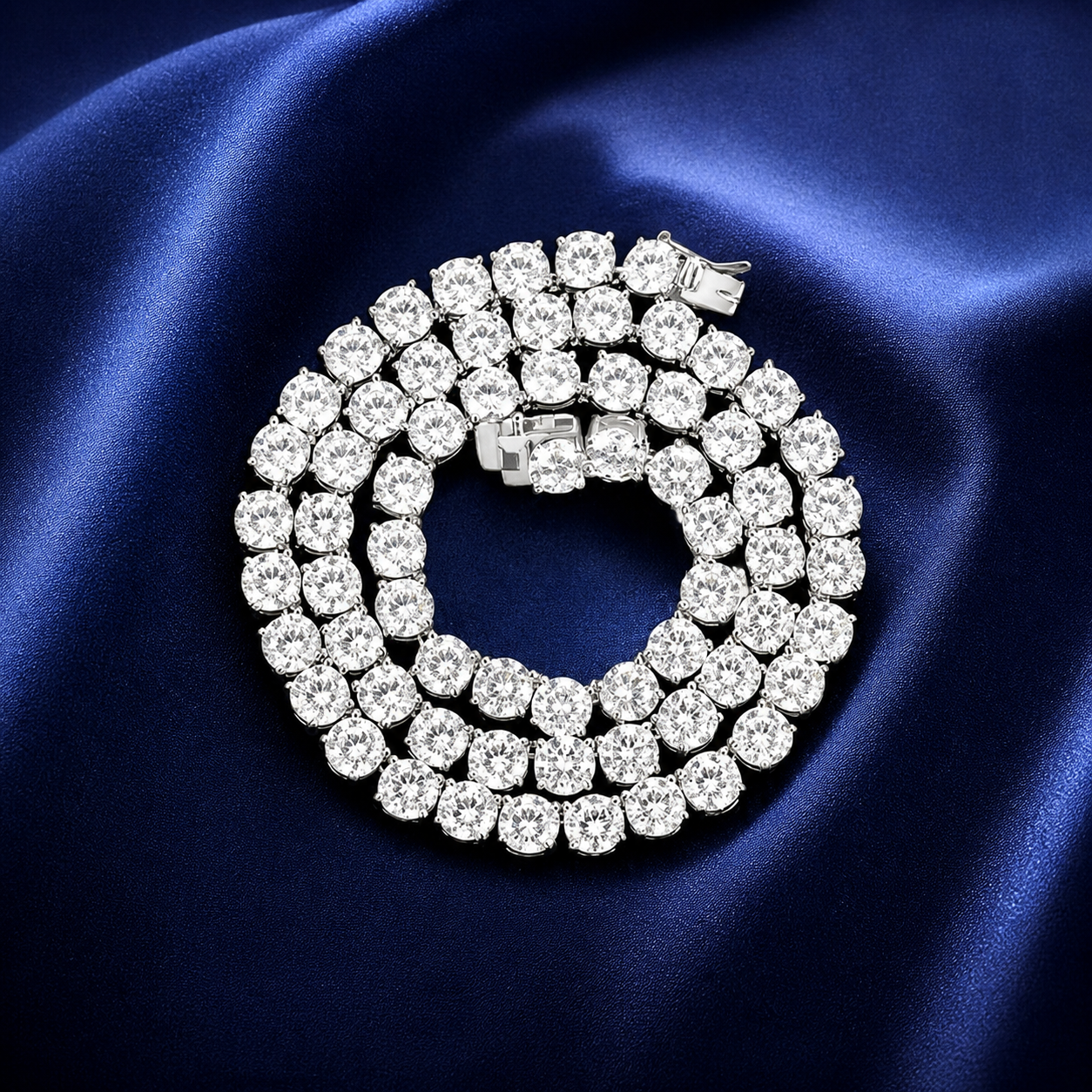 Cubic Zirconia Tennis Necklace - Tarnish-Free Everyday Sparkle