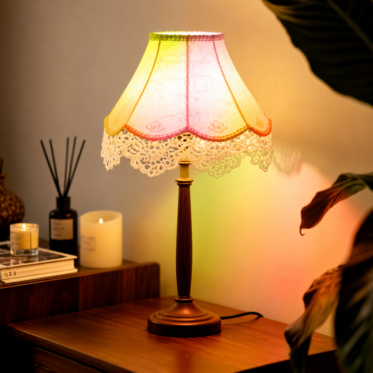Stained Glass LED Light Bulb E26 Unique Colorful Gift Idea