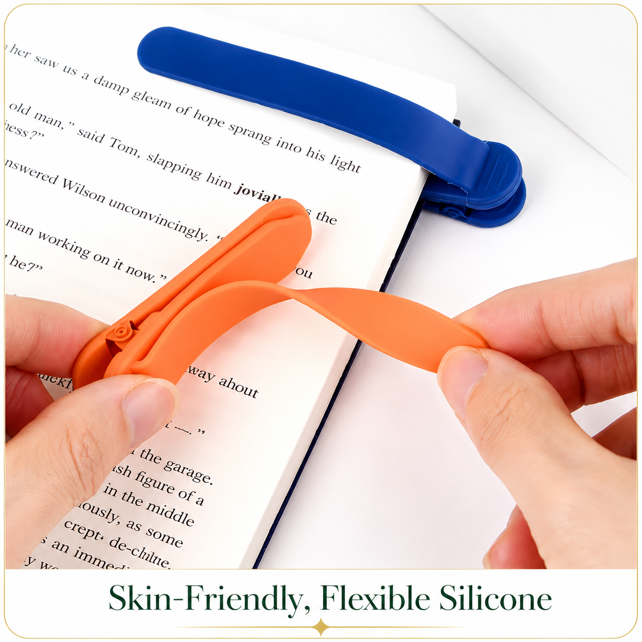 Colorful Silicone Bookmark Gift Set - Perfect for Every Book Lover