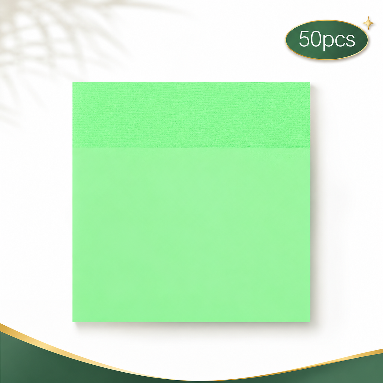 Translucent Glitter Sticky Notes 50-Pack for Study and Office Use