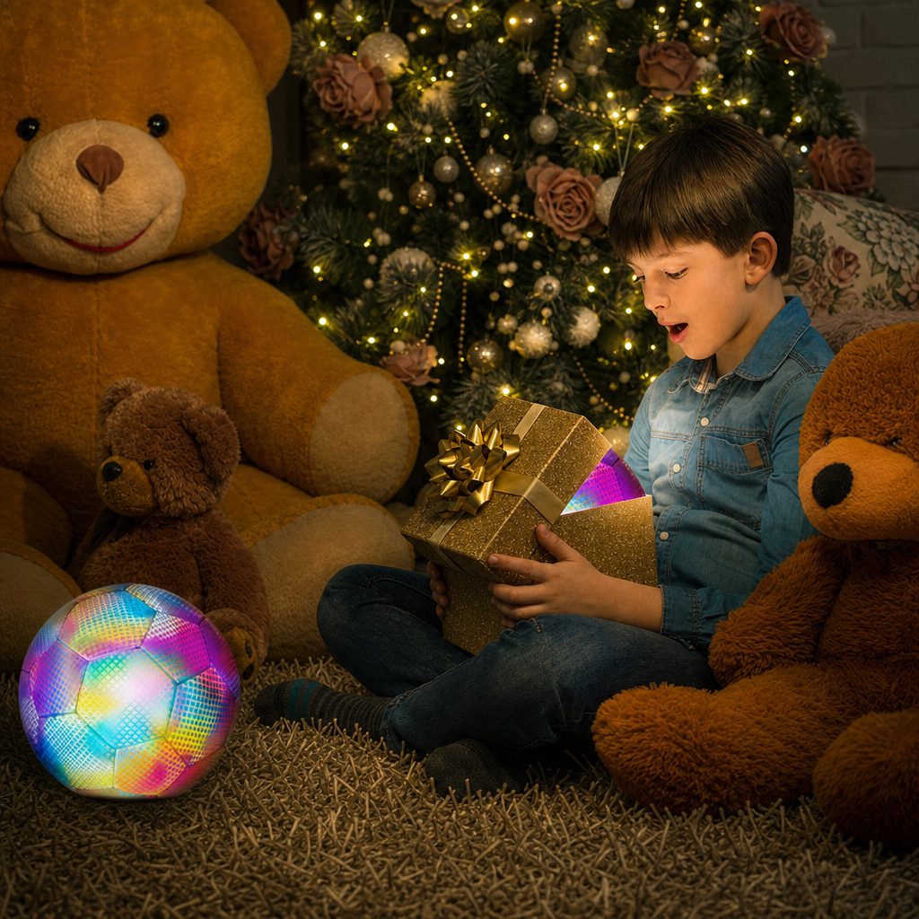 Reflective Rainbow Soccer Ball – The Ultimate Wow Gift for Kids