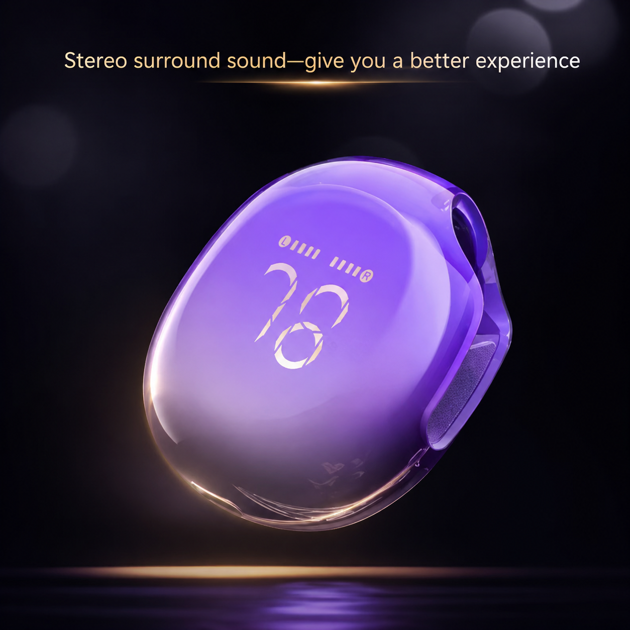 Wireless Bluetooth Earbuds with Touch Control and Digital Battery Display